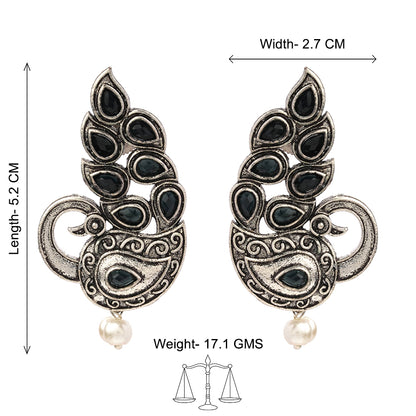 Morpankh pretty stud earrings (Black)