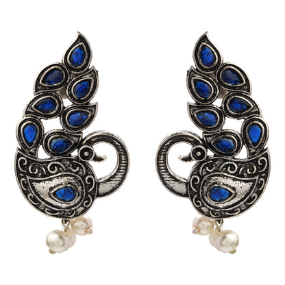 Morpankh pretty stud earrings (Blue)