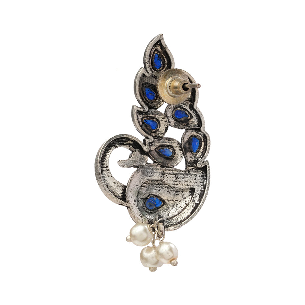 Morpankh pretty stud earrings (Blue)