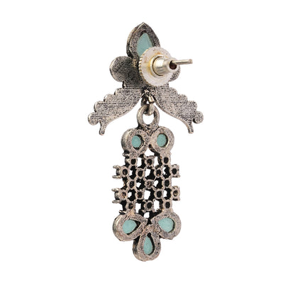 Twilight Tassles pearl dangler earrings (Mint)