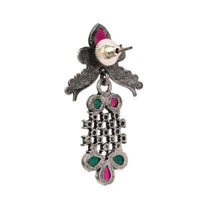 Twilight Tassles pearl dangler earrings (Multicolored)