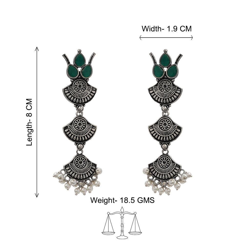 Raindrop strings oxidezed  (Green)
