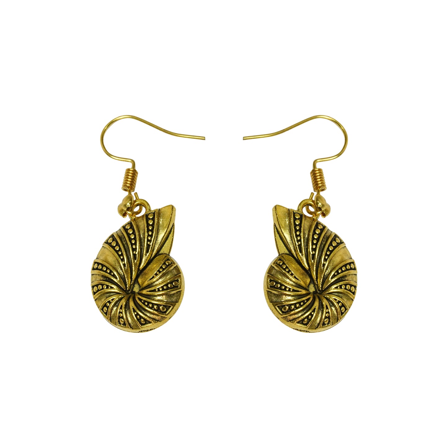Conch Glow dangler earrings