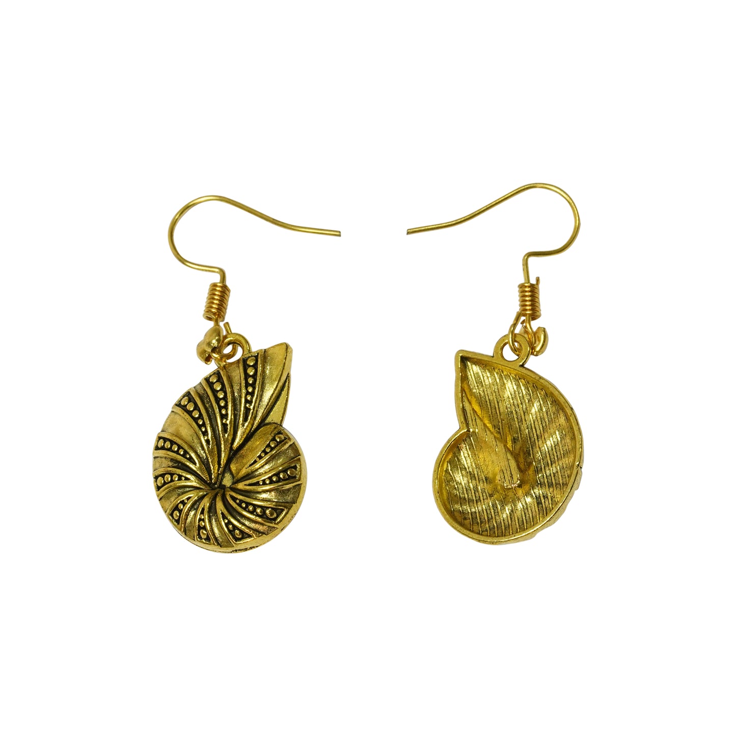 Conch Glow dangler earrings