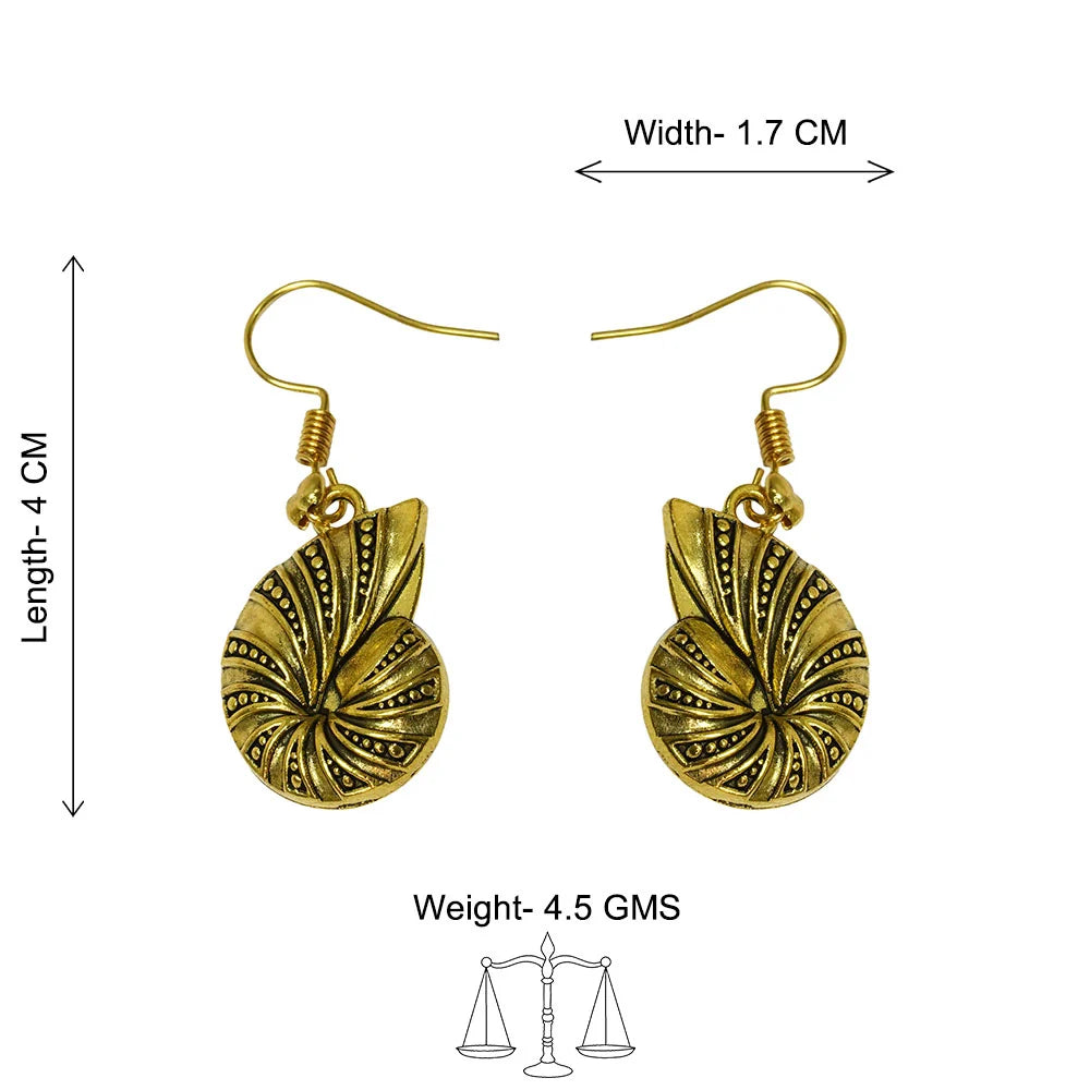 Kalash Kamal earring (Light Orange) Conch Glow dangler earrings Combo set