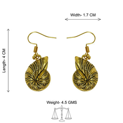 Kalash Kamal earring (Light Orange) Conch Glow dangler earrings Combo set