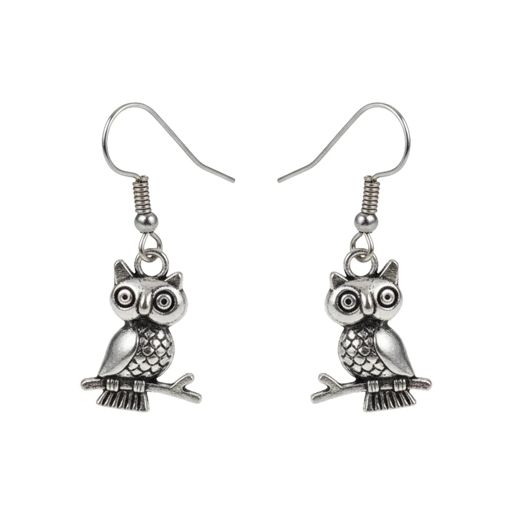 Royal Triple Bell Layered Jhumka Earring (Black) Wise Wink dangler earrings (Silver) Combo set