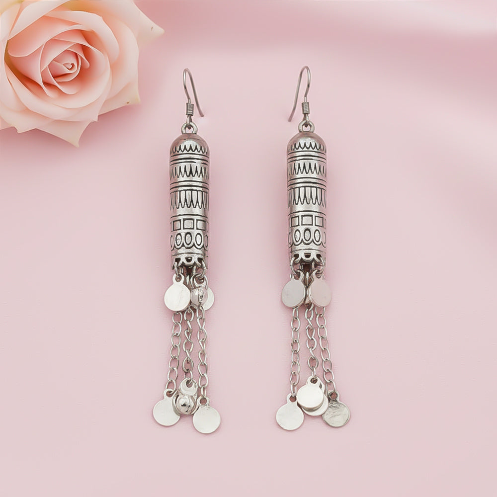 Nitya Kalika Dangler earrings (Silver)