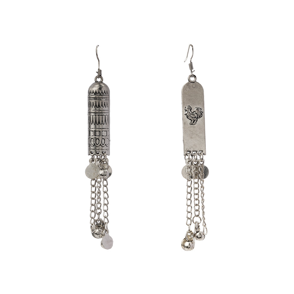 Nitya Kalika Dangler earrings (Silver)