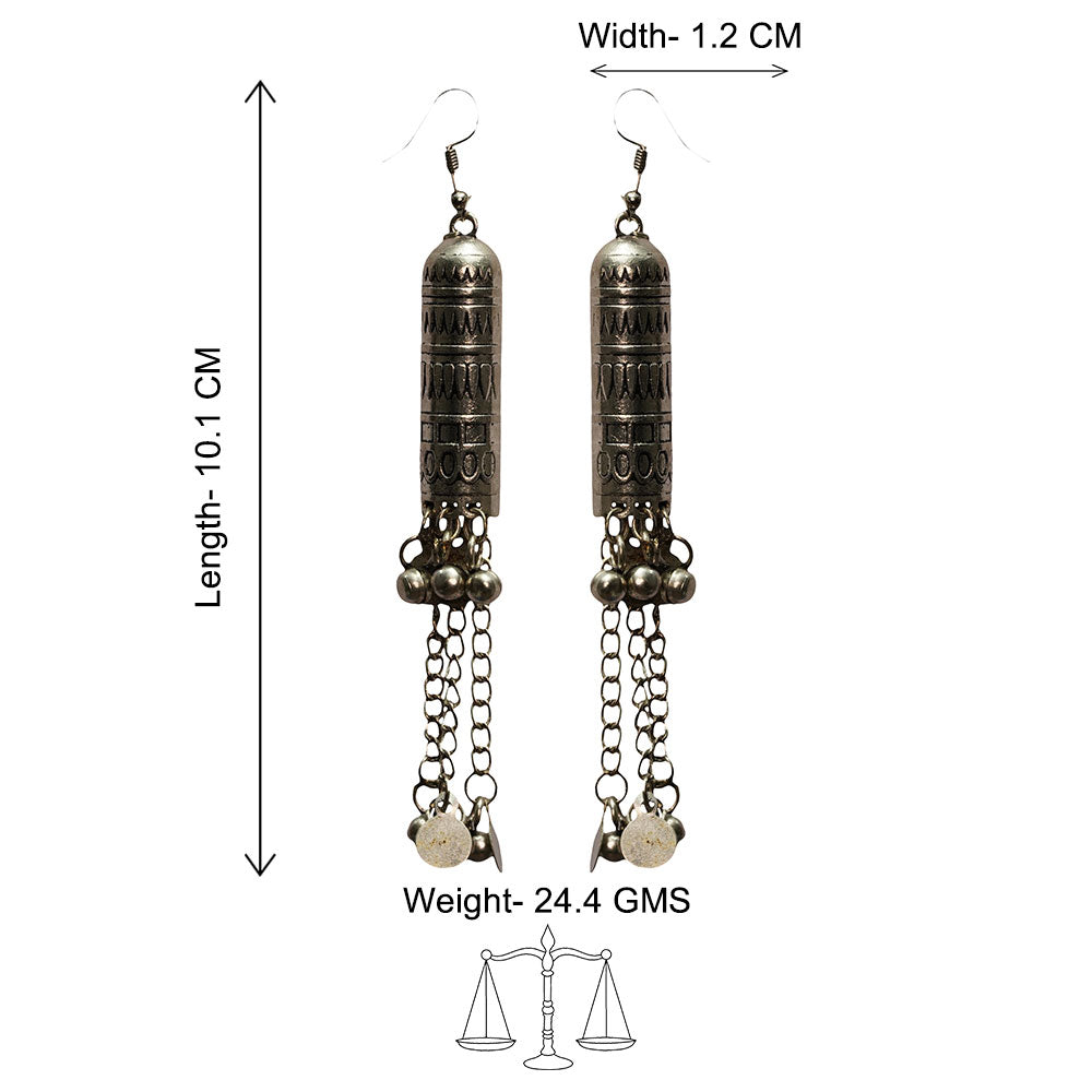 Nitya Kalika Dangler earrings (Silver)