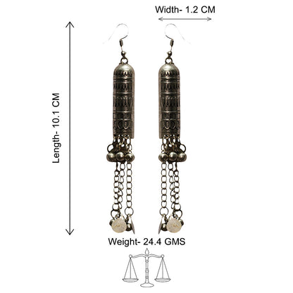 Nitya Kalika Dangler earrings (Silver)