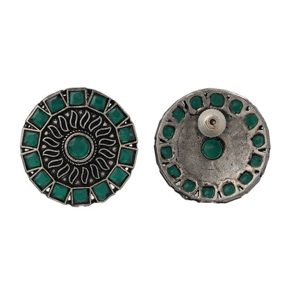 Spark stud earrings (Green)