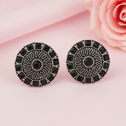 Spark stud earrings (Black)