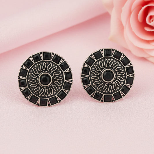 Spark stud earrings (Black)