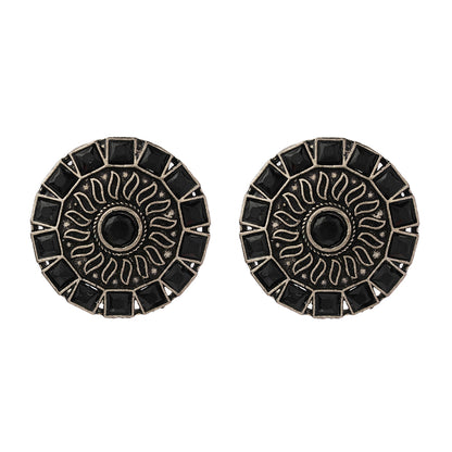Spark stud earrings (Black)