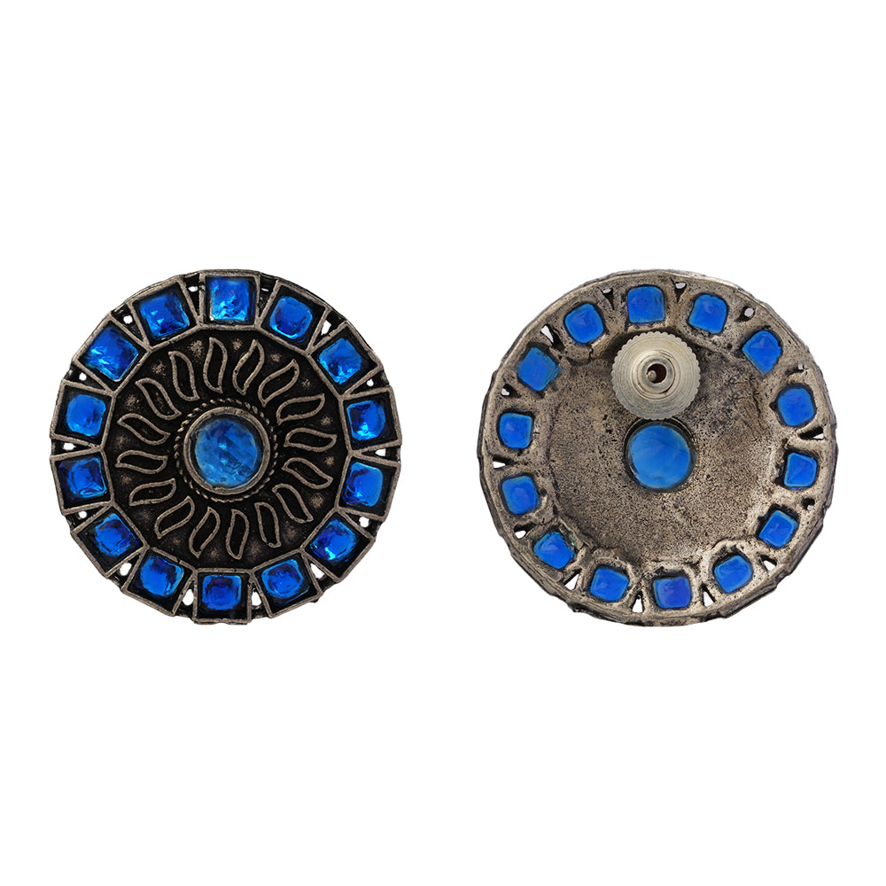 Spark stud earrings (Blue)