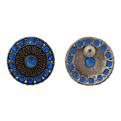 Spark stud earrings (Blue)