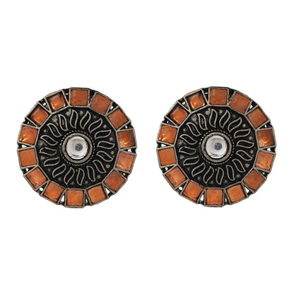 Spark stud earrings (Light Orange)