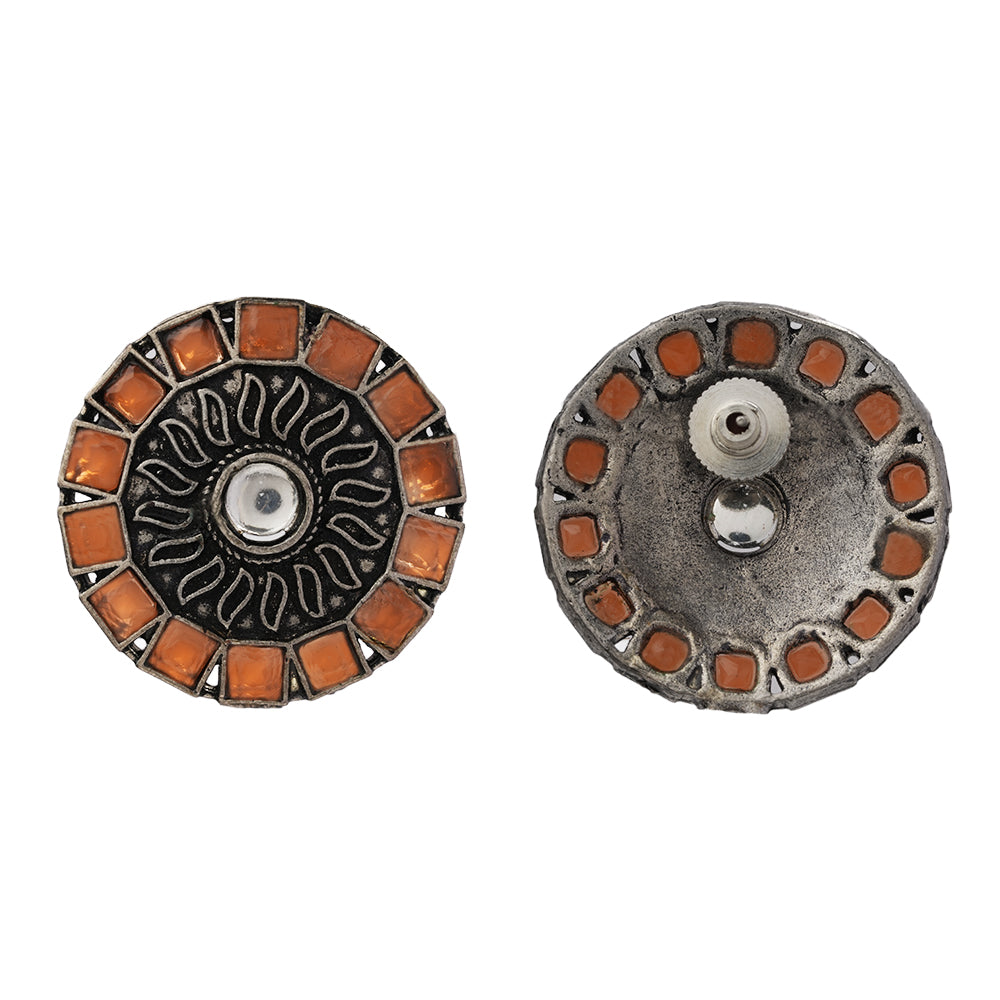 Spark stud earrings (Light Orange)