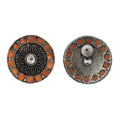 Spark stud earrings (Light Orange)