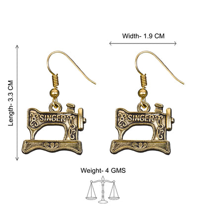 Peacock glow stone studded dangler earrings & Taylor dangler earrings Combo set