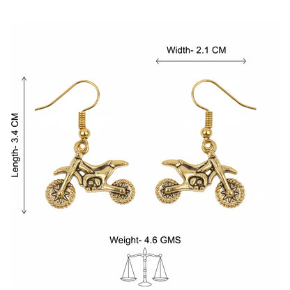 Peacock glow stone studded dangler & Biker Babe dangler Combo set