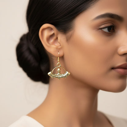 Starship dangler earrings