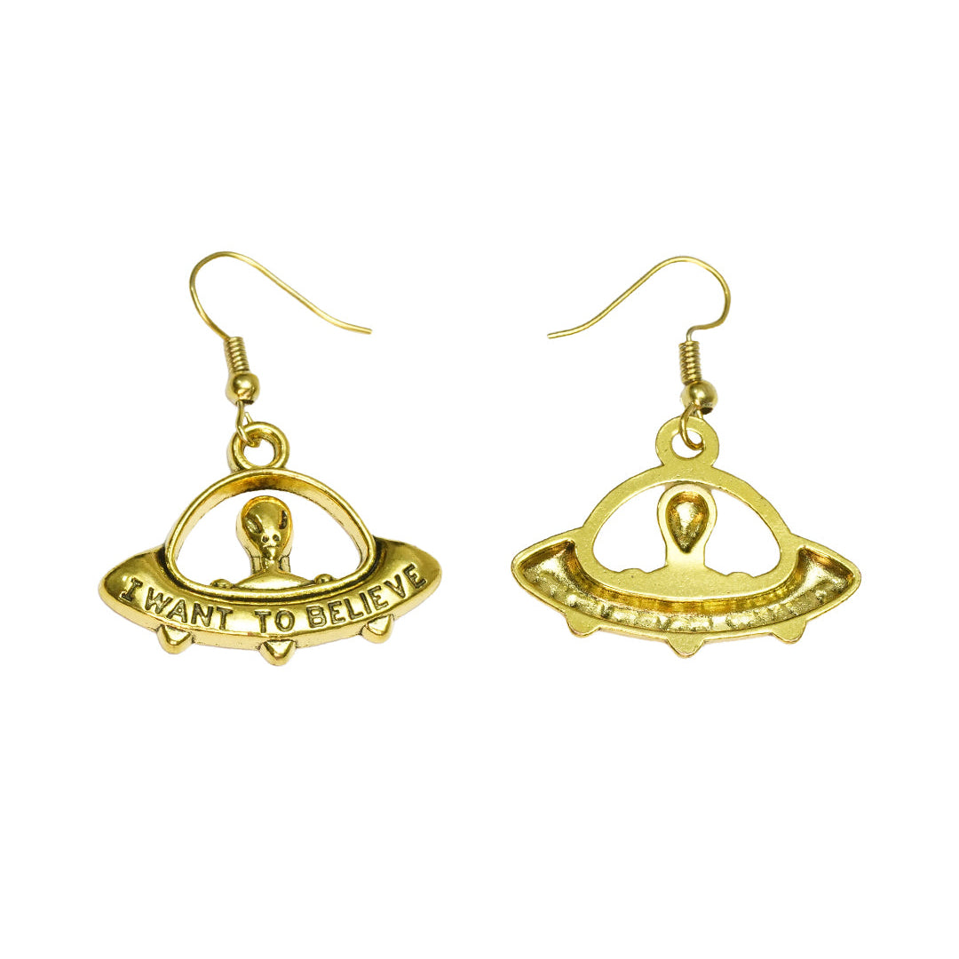 Starship dangler earrings
