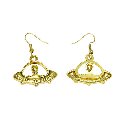Starship dangler earrings
