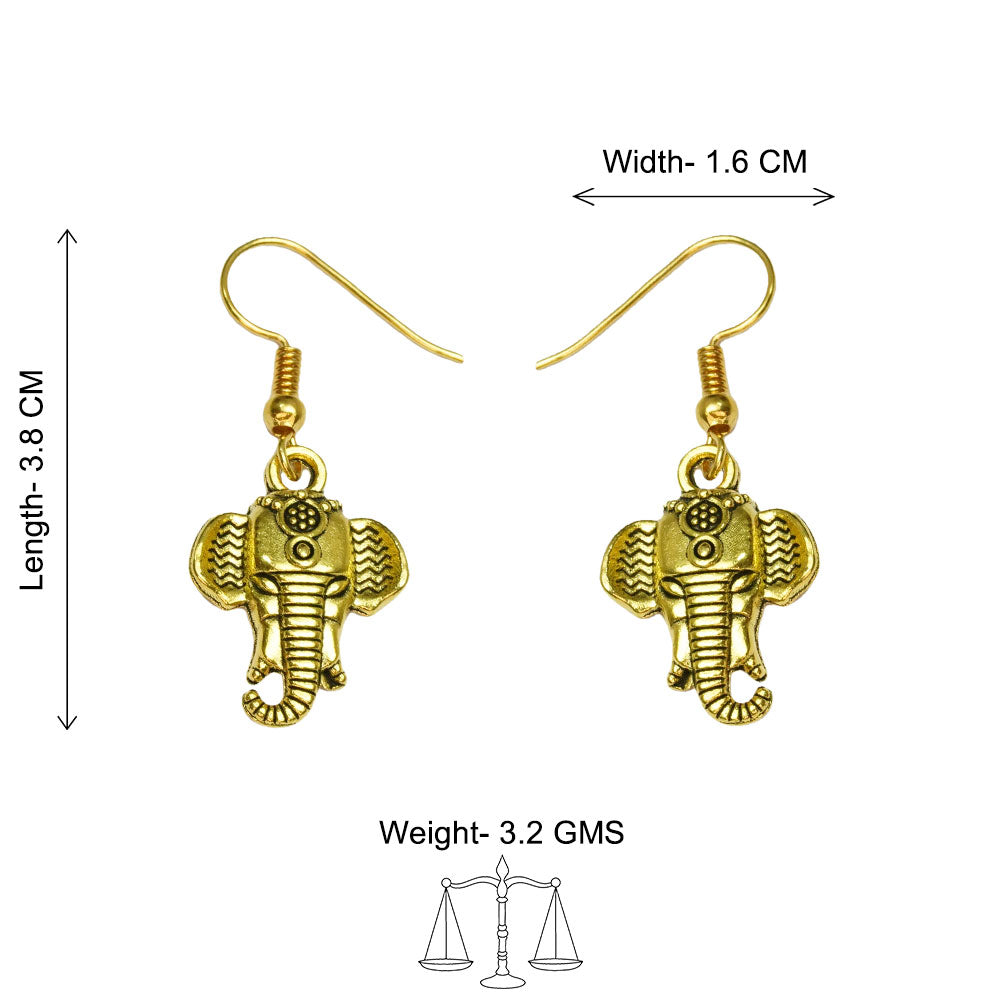 Ganpati dangler earrings