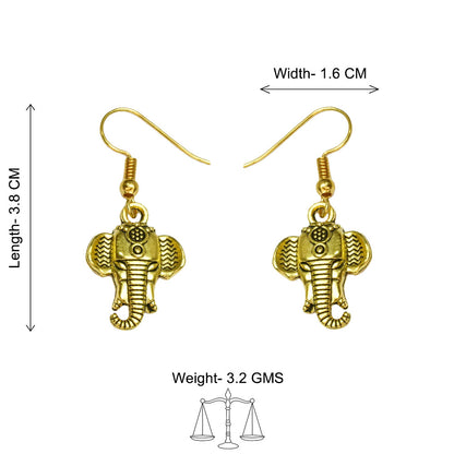 Ganpati dangler earrings