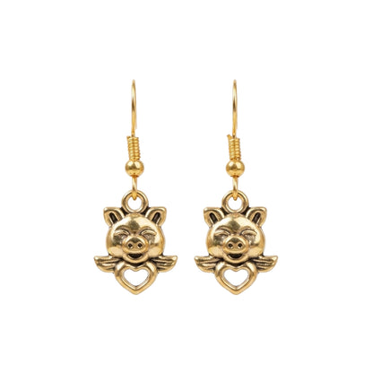 Oink Oink dangler earrings