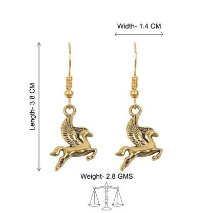 Winged Glam dangler earrings