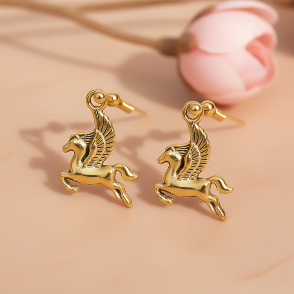 Winged Glam dangler earrings