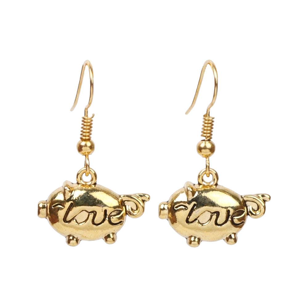 Treasure oink dangler earrings