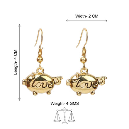Kalash Kamal earring (Light Orange) Treasure oink dangler earrings Combo set