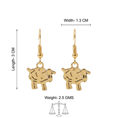 Kalash Kamal earring (Light Orange) Ba Ba dangler earrings Combo set