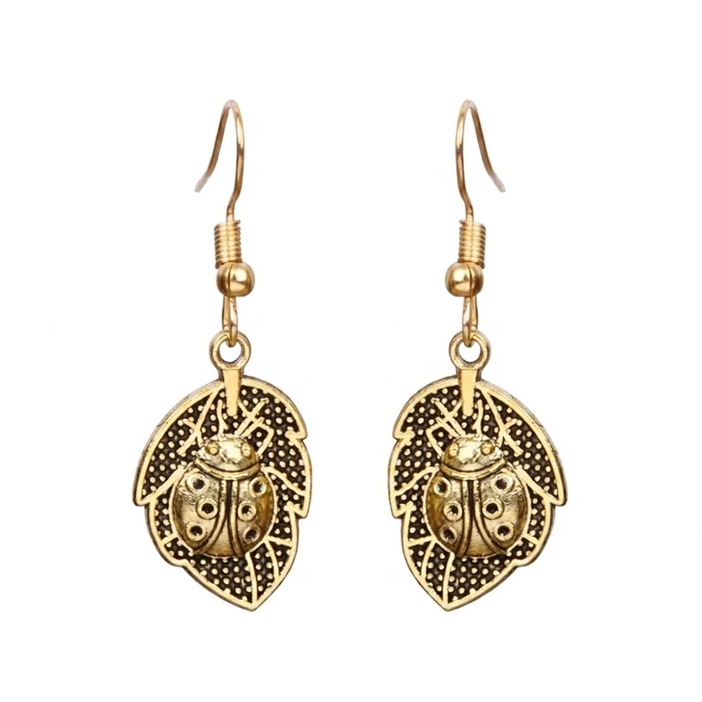 Royal Triple Bell Layered Jhumka Earring (Dark Maroon) Beetle bling dangler earrings Combo set