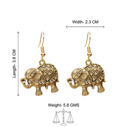 Kalash Kamal earring (Light Orange) Trunk twist dangler earrings Combo set