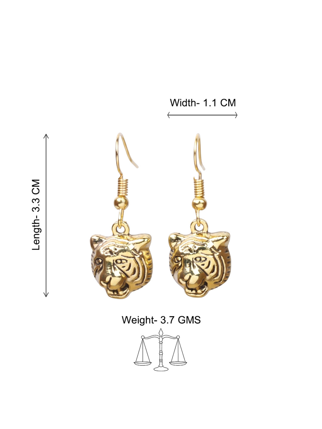 Carved Charm Dangler earrings (White) fiercely flawless dangler earrings Combo set