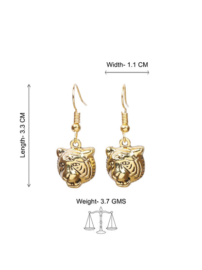 Carved Charm Dangler earrings (White) fiercely flawless dangler earrings Combo set