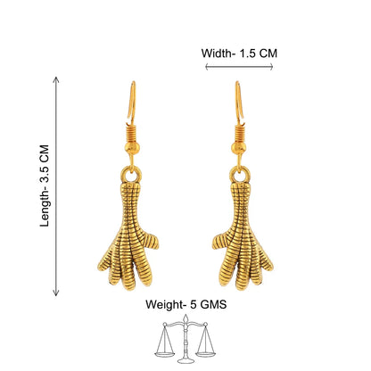 Kalash Kamal earring (Light Orange) Talon twist dangler earrings Combo set