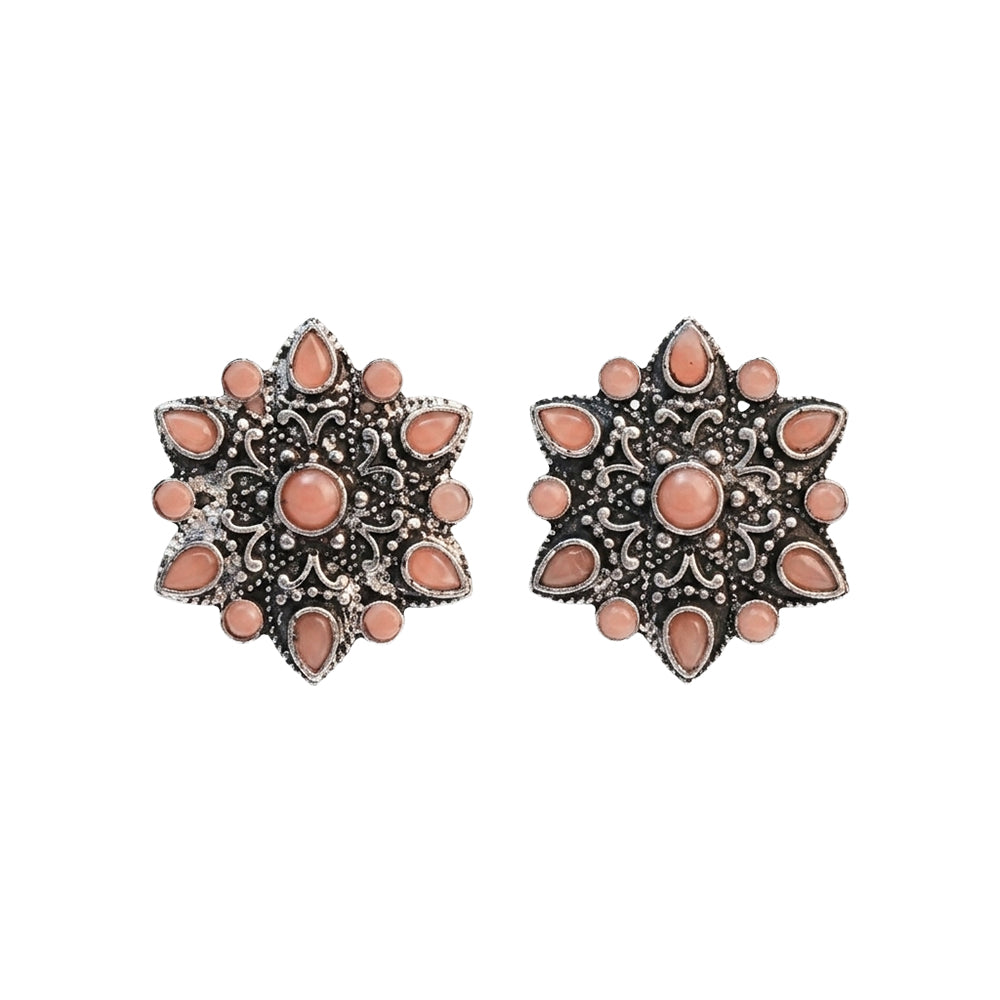 Hoot Hoot Dangler earrings (Light Orange)