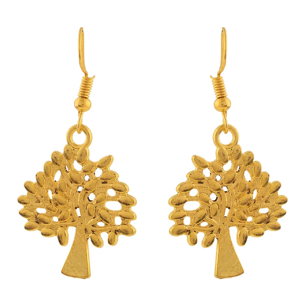 Carved Charm Dangler earrings (White) Eternal roots dangler earrings Combo set