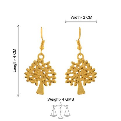 Kalash Kamal earring (Light Orange) Eternal roots dangler earrings Combo set