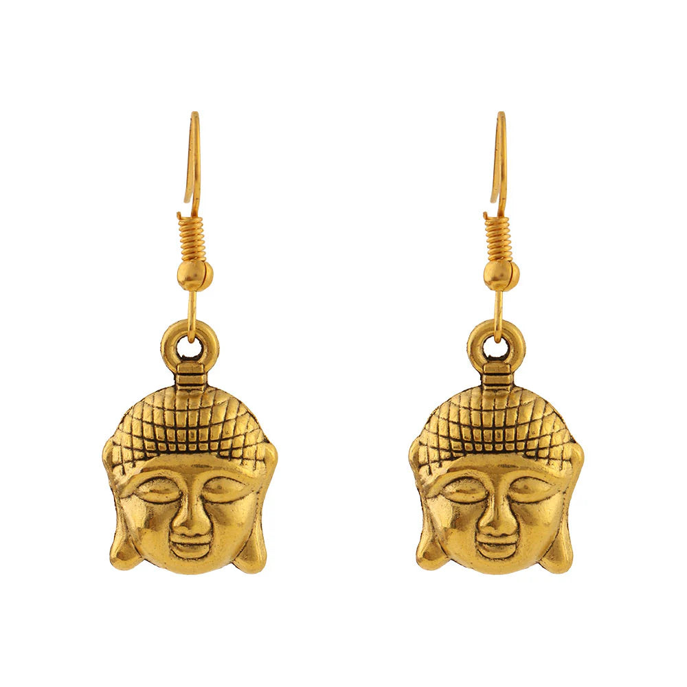 Royal Triple Bell Layered Jhumka Earring (Dark Maroon) Devine aura dangler earrings Combo set