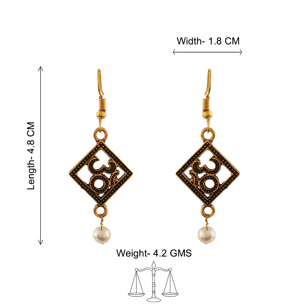 Eternal om dangler earrings