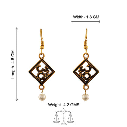 Eternal om dangler earrings