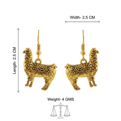 Lama Drama dangler earrings