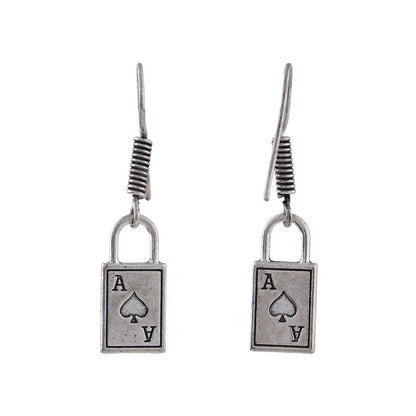 The Vault dangler earrings (Silver)